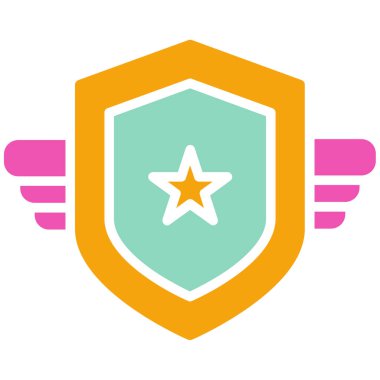 Rozet vektör simgesi tasarımı