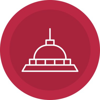 Modern simge oluşturulmamış vektör illüstrasyonu