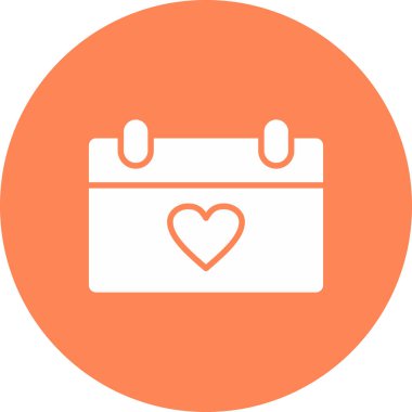 Kalp. Web simgesi basit tasarım