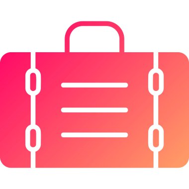 Çanta. Web simgesi basit illüstrasyon