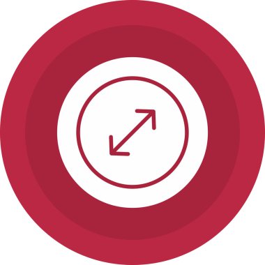 Bir dairenin dairesel simgesinin vektör çizimi