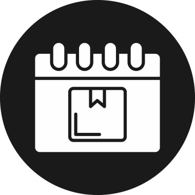 Moda biçimi izole edilmiş arkaplanda takvim simgesi