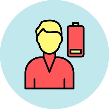 Modern insan simgesinin vektör illüstrasyonu