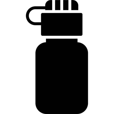 Gaz Silindiri simgesi, vektör illüstrasyonu