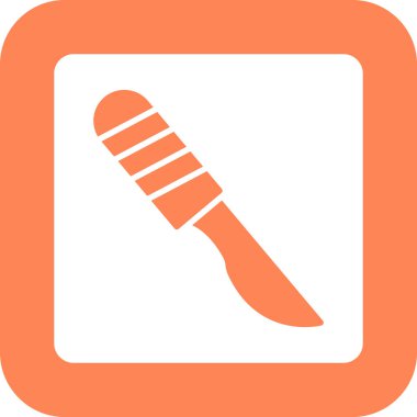 Bir bıçak simgesinin vektör illüstrasyonu