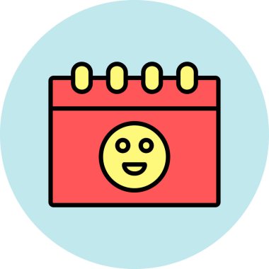 Takvim. Web simgesi basit illüstrasyon