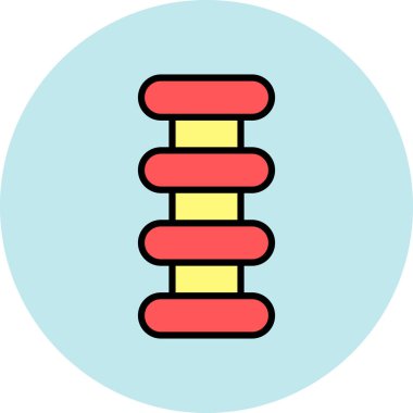 Sütun. Web simgesi basit illüstrasyon