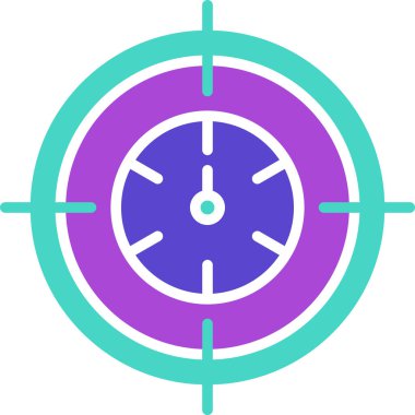 Pusula. Web simgesi basit illüstrasyon