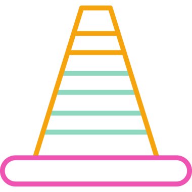 Merdivenler. Web simgesi basit illüstrasyon