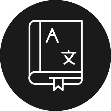 Moda tarzı izole edilmiş arkaplanda kitap simgesi