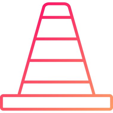 Bir piramidin modern bir simgesinin vektör çizimi