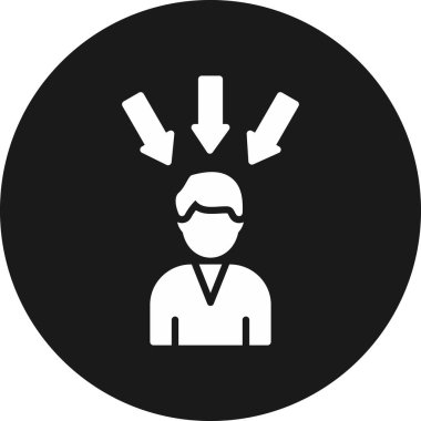 Gözlük simgesi vektörü olan adam