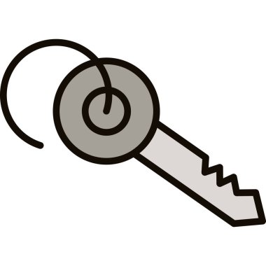 anahtar simgesi. vektör illüstrasyonu