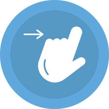 El imleci. Web simgesi basit illüstrasyon