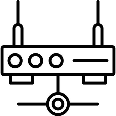 Anten. Web simgesi basit tasarım