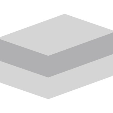 yeni bir ürünün düz simgesi.