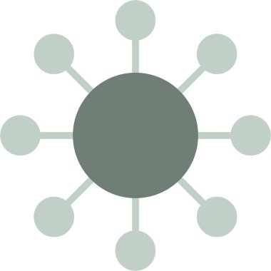 Molekül simgesi, vektör çizimi