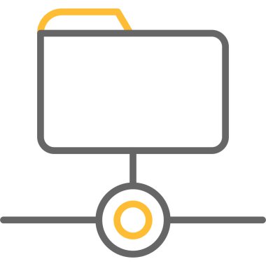 Veri analizi renkli vektör simgesi