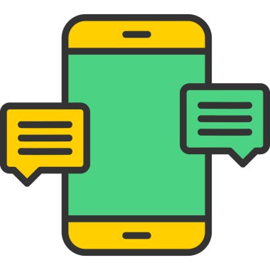 Mobil sohbet. Web simgesi