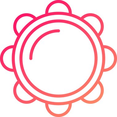 Gül. Web simgesi basit illüstrasyon