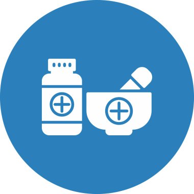 Tıp ve modern ikonun vektör illüstrasyonu