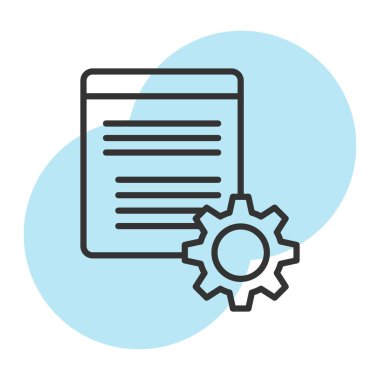 İş ikonu. vektör illüstrasyonu