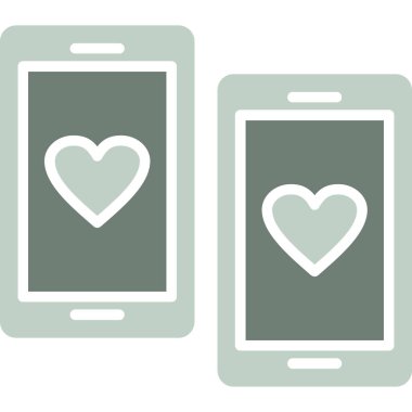 akıllı telefon kalp aşk simgesi ana hatlarıyla