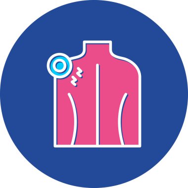 Benzersiz erkek ceketi vektör simgesi