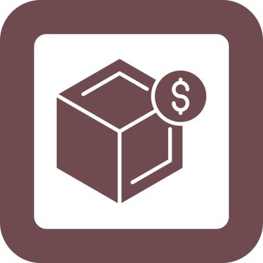 kutu simgesi vektör illüstrasyonu