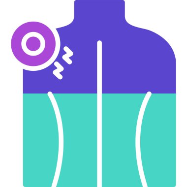 Bir kadının izole edilmiş tek bir simgesinin vektör çizimi