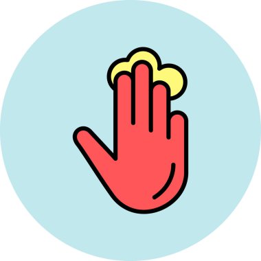 el simgesi vektör illüstrasyonu