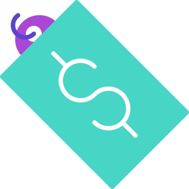 Tek bir harfin vektör illüstrasyonu