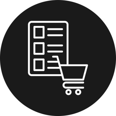 Alışveriş. Web simgesi basit illüstrasyon