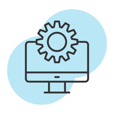 seo modern simgesinin vektör illüstrasyonu