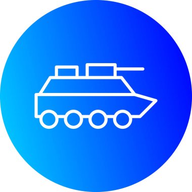 Tank simgesinin vektör illüstrasyonu