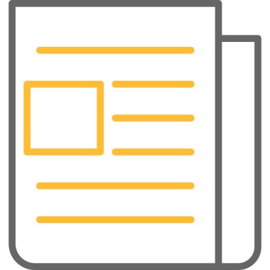 Belge. Web simgesi basit illüstrasyon