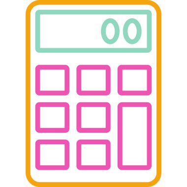 hesap makinesi simgesi vektör illüstrasyonu