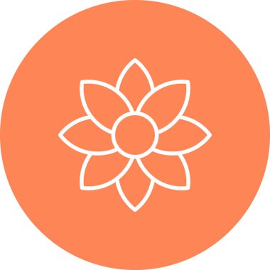 çiçek simgesi vektör illüstrasyonu