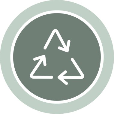 Okları dairesel simge sembolüne dönüştür. vektör illüstrasyonu