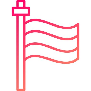 bayrak modern simge vektör illüstrasyonu