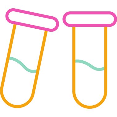 Renkli bir tıbbi testin vektör çizimi