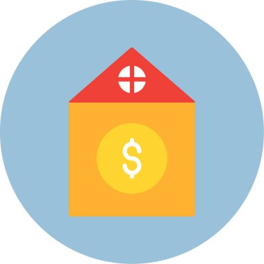 Ev. Web simgesi basit illüstrasyon