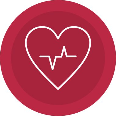 tıbbi kalp simge vektör çizim