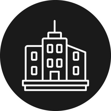 Bina. Web simgesi basit tasarım