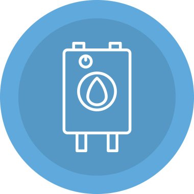 Benzin istasyonu simgesinin vektör illüstrasyonu