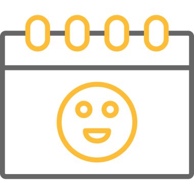 Takvim. Web simgesi basit illüstrasyon