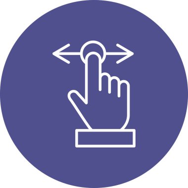 parmak imleci dokunmatik simgesi ana hat biçiminde