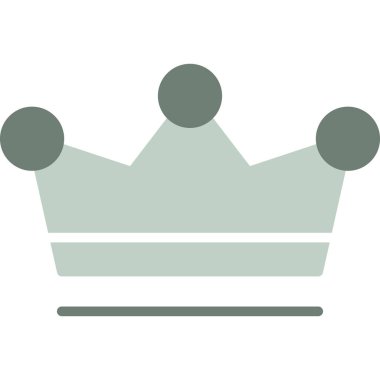 taç düz vektör simgesi