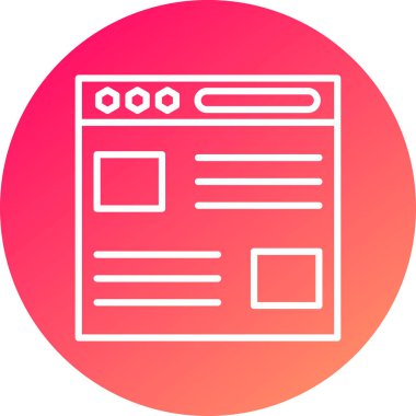 seo modern simgesinin vektör illüstrasyonu