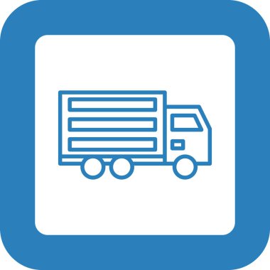 Araba kamyonu ikonu. vektör illüstrasyonu